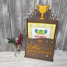 Дипломниця. Дипломниця для грамот. Дипломниця для нагород. Холдер для дипломів. Органайзер для грамот та медалей