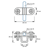 Тримач катанки Ø 6, 7, 8, 10 мм та смуги до 30 мм металевий, фото 3