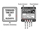 RUSHFPV GNSS MINI M10 UBX NMEA Двопротокольний GPS-модуль Вбудована керамічна антена для RC FPV, фото 2