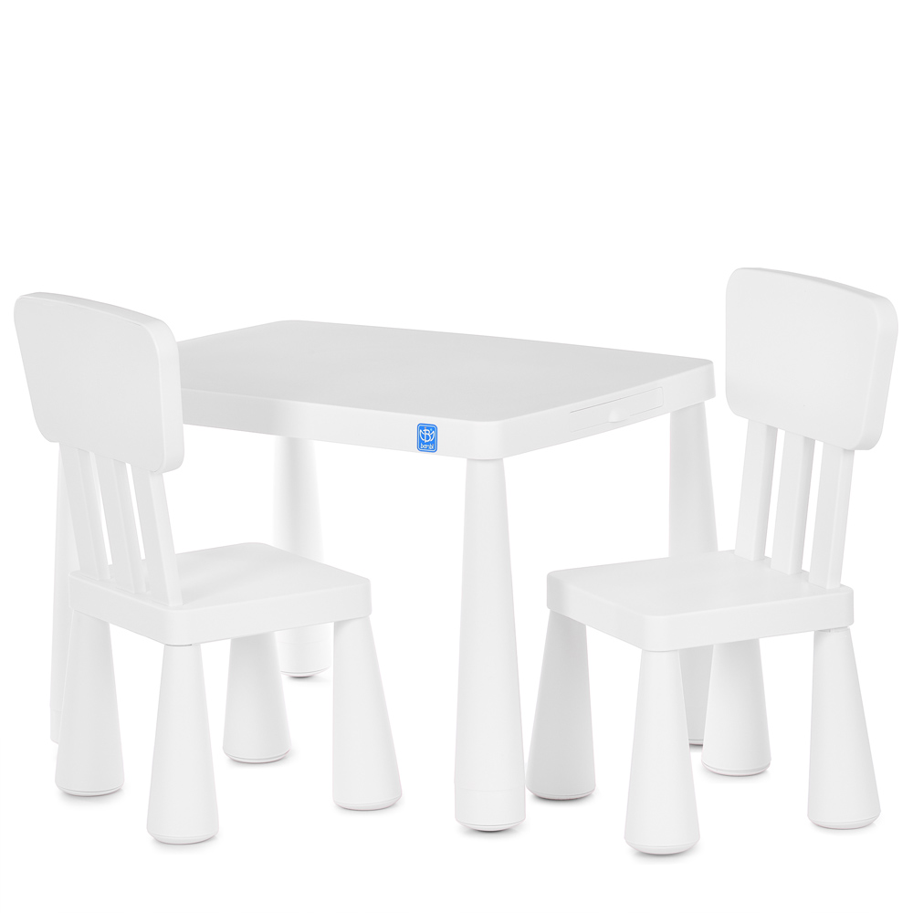 Столик дитячий зі стільцями Bambi M 6176, white, фото 1