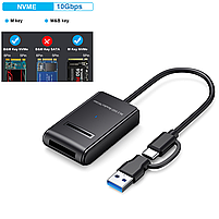 Док станція Deepfox M02 для NVMe (PCIe) M2 SSD USB 3.2 Gen 2 Type-C, фото 2