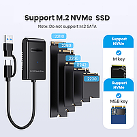 Док станція Deepfox M02 для NVMe (PCIe) M2 SSD USB 3.2 Gen 2 Type-C, фото 9