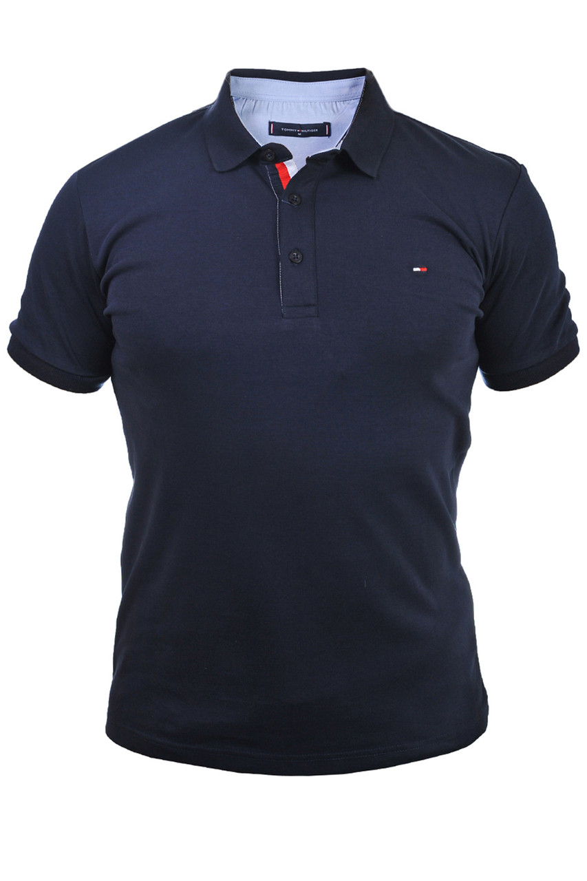 Футболка-поло чоловіча Tommy Hilfiger 25-256-03 темно-синя