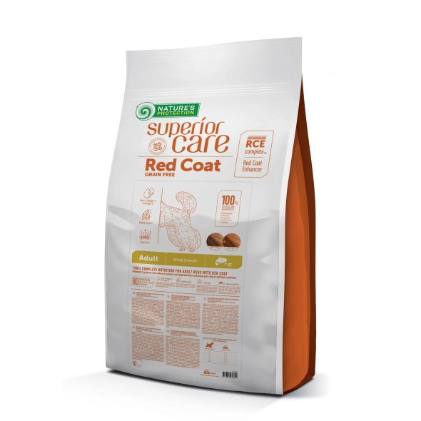 Сухий корм для собак Nature's Protection (Нейчерс Протекшен) Superior Care Red Coat GF Adult Small Breeds з лососем 10 кг, фото 1