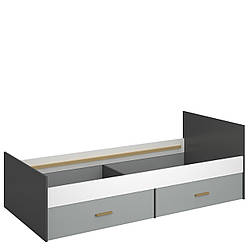 Односпальне дитяче ліжко 90*200 см з шухлядами для школяра підлітка дівчинки хлопчика Тіммі ВМВ Холдинг