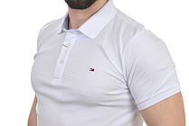 Футболка-поло чоловіча Tommy Hilfiger 25-256-01 біла, фото 5