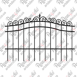 Кована огорожа, паркан.2300х1565 (КО-21) КОМПЛЕКТ ЕЛЕМЕНТІВ