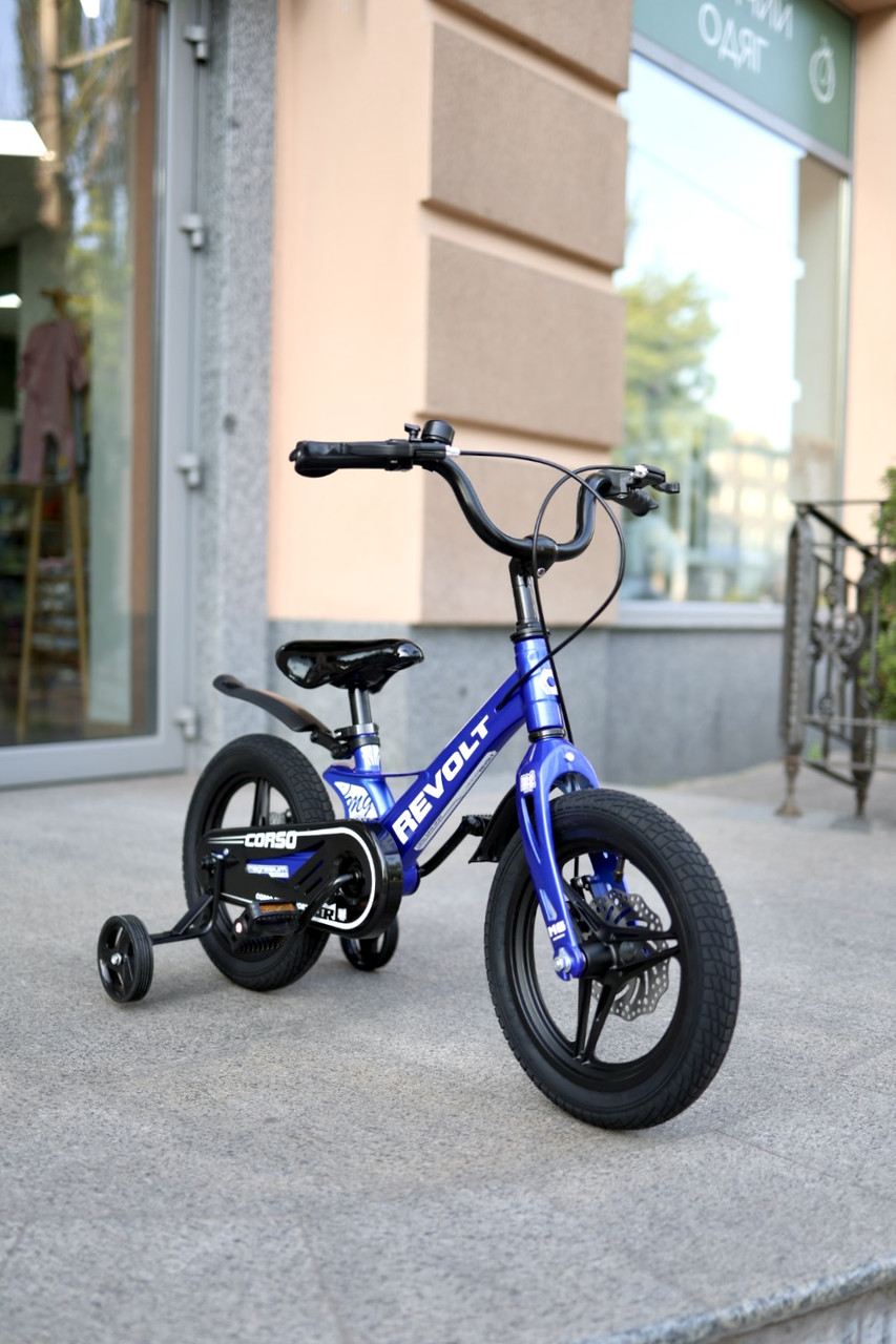 Велосипед двоколісний Corso Revolt на 14 дюймів, Blue 14015, фото 1
