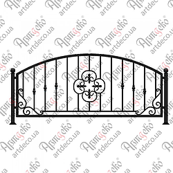 Кована огорожа, паркан.1845х835  (КО-24) КОМПЛЕКТ ЕЛЕМЕНТІВ