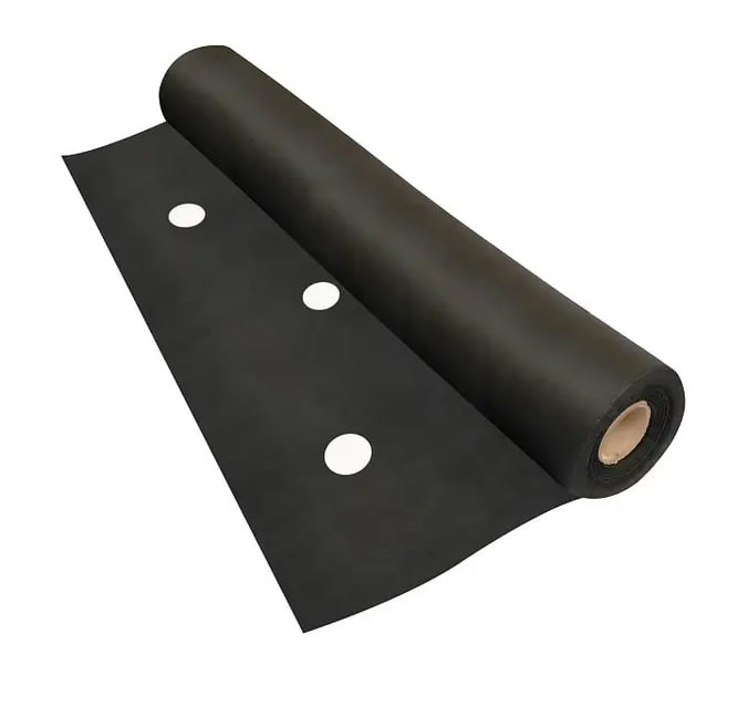 Агроволокно чорне з перфорацією (3 отвори) в рулоні для грядок Shadow 50 г/м² 1,6 х 100 м, фото 1