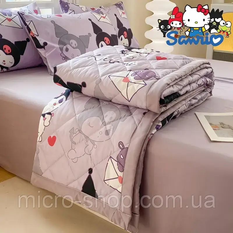 Літня ковдра покривало Куромі Kuromi 150х200 см
