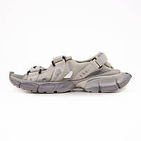 Женские летние сандалии Balenciaga 3XL Sandals Grey (серые) модные легкие босоножки Bla004 Баленсиага