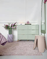 Килим із штучного хутра кролика 160 x 230 см рожевий THATTA