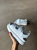 Женские сандалии Ugg Goldenglow Sandals Blue/White (голубые) модные босоножки на лето UG103 Угг