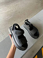 Женские сандалии Ugg Goldenglow Sandals Black (черные) модные босоножки на лето UG100 Угг