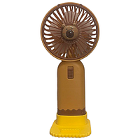 Мінівентилятор Капібара (стр. акум./1р/підставка/ЗУ USB-штекер) 16*7,7 см