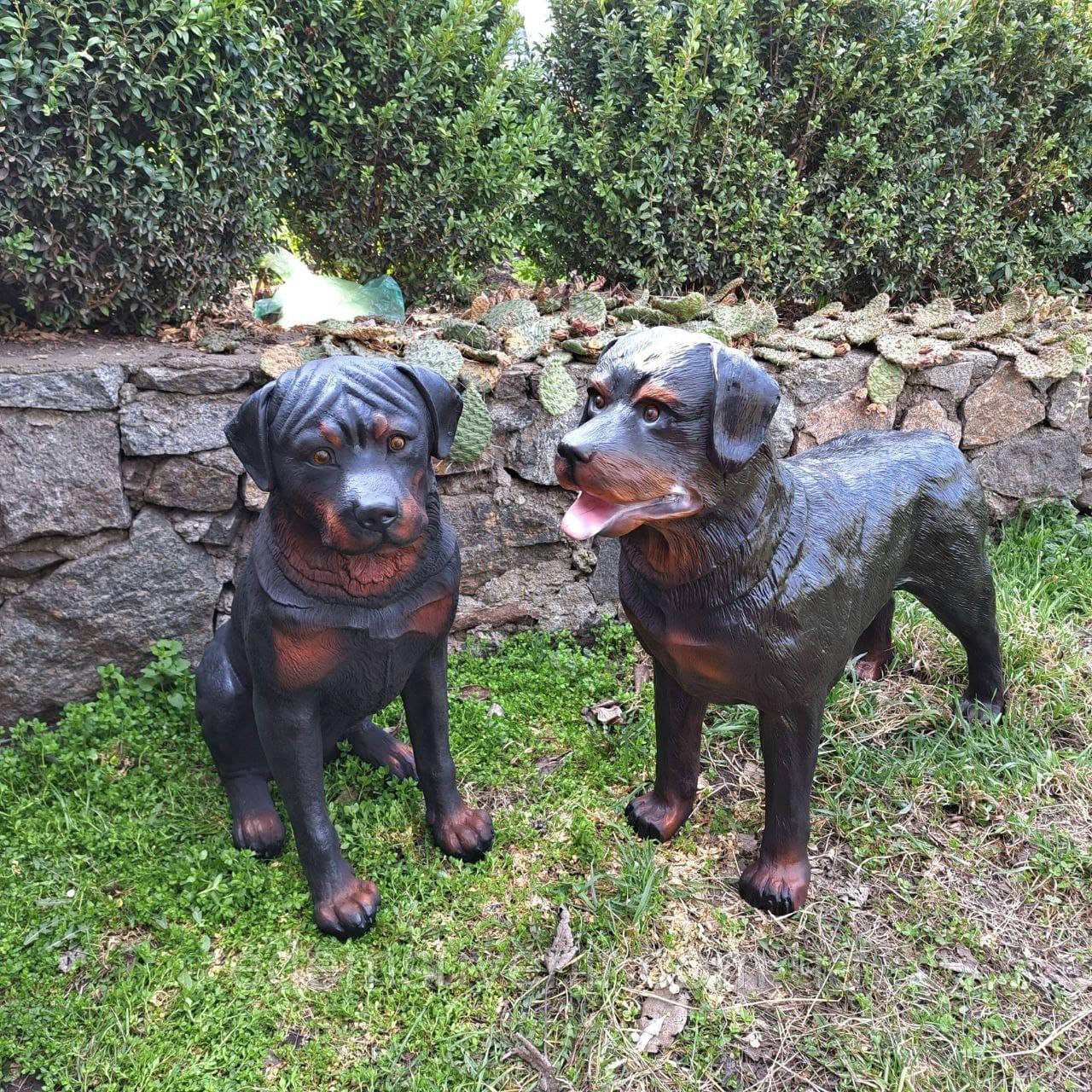 Комплект фігур Ротвейлер: стоячий та сидячий