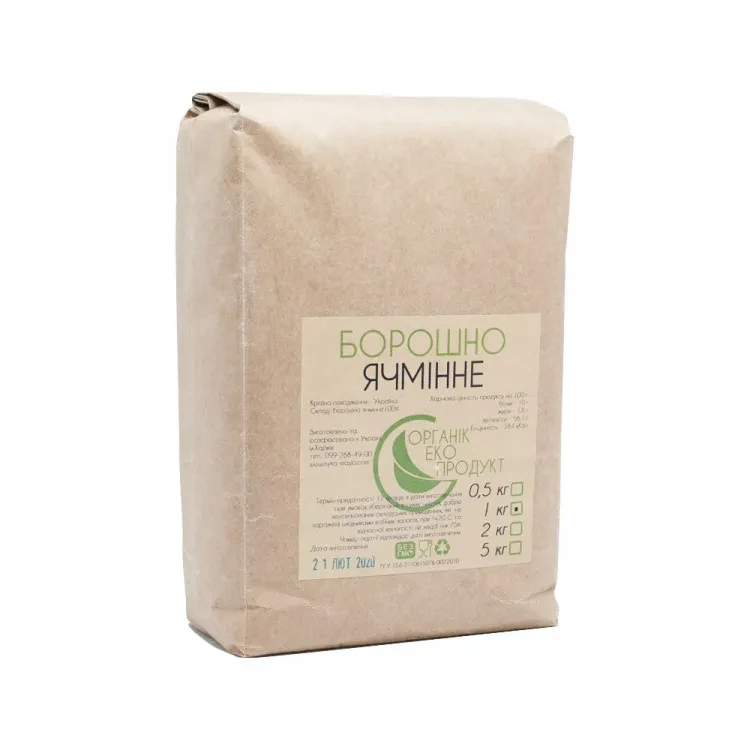 Борошно ячмінне ОрганікЕкоПродукт 1 кг
