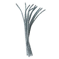Набір синельних-люрекс паличок (дротів) срібло 10 шт