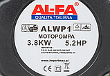 Мотопомпа бензинова Al-Fa ALWP1 3,8 кВт 5,2 к.с. Італія, фото 8