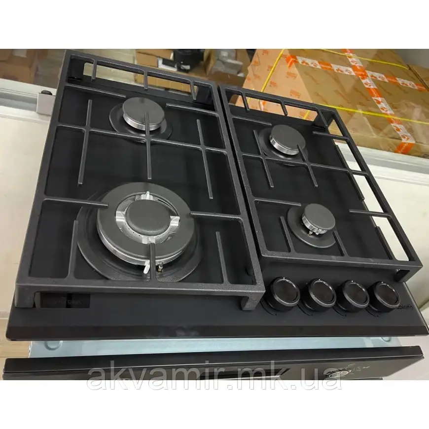 Газова варильна поверхня Fabiano FHG 8244 VGHT Diamond Black, фото 1