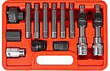 Набір для зняття шківів генераторів 13 елементів у кейсі, фото 7