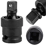 Набір карданів ударних 1/4|, 3/8|, 1/2" 3 шт. Vorfal V08035, фото 3