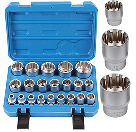 Набір 12-гр. спец головок 1/2" (8-36 мм), 21 од Vorfal V08053