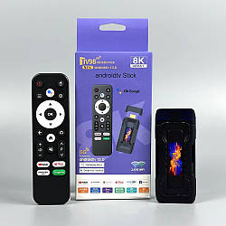 Smart TV приставка Android TV Stick TV98 RK3528 8K Ultra HD WI-FI 2.4-5G, Android 13.0, 4Gb, 32Gb Чорний 56667