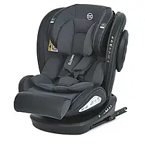 Автокрісло дитяче El Camino Evolution 2 ME 1045 Melange Gray (isofix, поворот 360º, від 0 до 12 років)