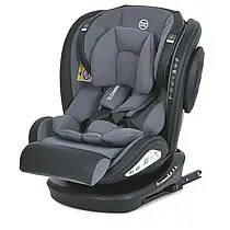 Автокрісло дитяче El Camino Evolution 2 ME 1045 Melange Cloud Gray (isofix, поворот 360º, від 0 до 12 років)