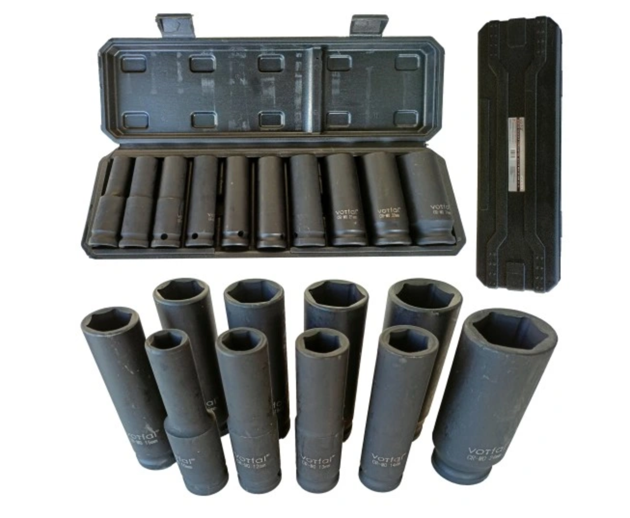 Набір ударних головок 1/2 10 ел. 10-24 мм Vorfal V08119, фото 1