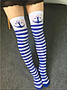 Чулки женские к образу Капитанши в полоску, фото 3