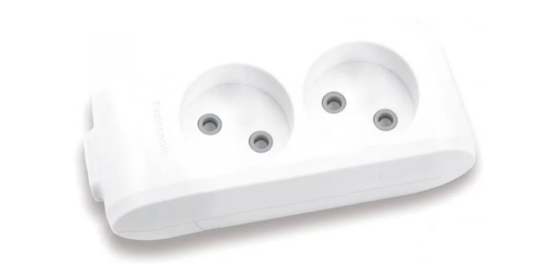 Колодка 2 гнізда без з/з із захисними шторками Panasonic X-tendia VLTB04202GR-UA