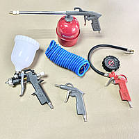 Набір фарбувальний пневматичний 5 од. INTERTOOL PT-1502