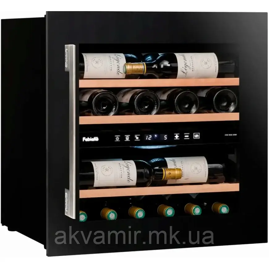 Винна шафа Fabiano FWC 596 BLACK (чорна), фото 1