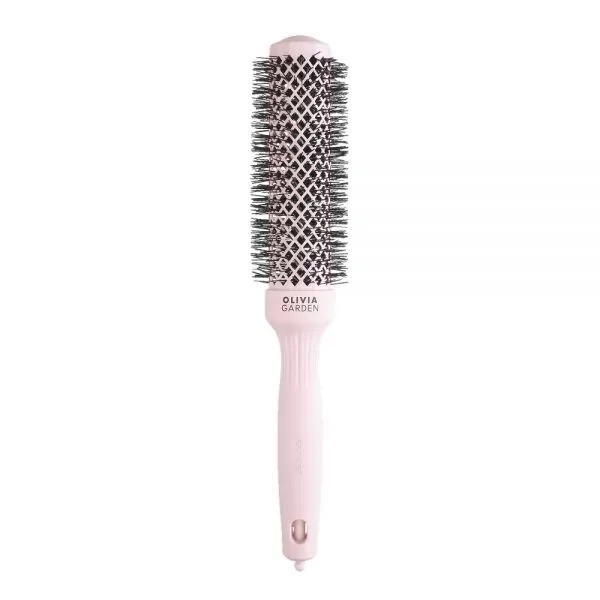 Термобрашинг для волосся Olivia Garden Expert Blowout Speed Wavy Pastel Pink подовжений 35 мм, ID2222, фото 1