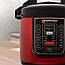 Мультиварка скороварка з дисплеєм на 14 програм 6.5л Hoffmans HM-716 електрична для дому 1200 Вт Червона, фото 3