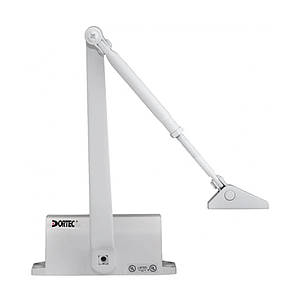Дверний доводчик з фіксацією Dortec DT-63H White (45-65 кг)
