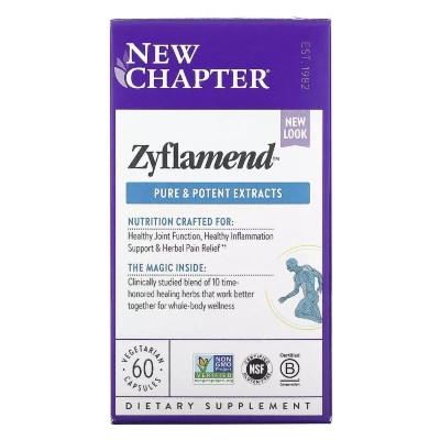 Вітамінно-мінеральний комплекс New Chapter Протизапальний комплекс, Zyflamend, 60 гелевих капс (NCR-90074)