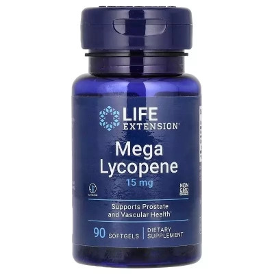 Вітамінно-мінеральний комплекс Life Extension Лікопін, 15 мг, Mega Lycopene, 90 гелевих капсул (LEX-45509)