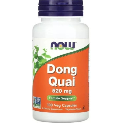 Трави Now Foods Дудник (Дягіль), 520 мг, Dong Quai, 100 вегетаріанських капсул (NOW-04655)