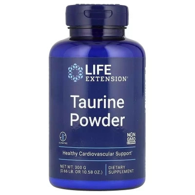 Вітамінно-мінеральний комплекс Life Extension Таурін у порошку, Taurine Powder, 300 гр (LEX-13330)