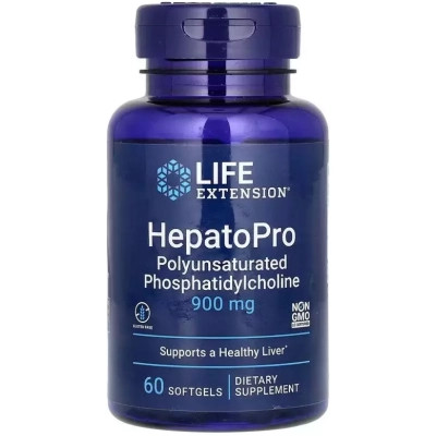 Вітамінно-мінеральний комплекс Life Extension Фосфатидилхолін, 900 мг, HepatoPro, 60 гелевих капсул (LEX-13936)