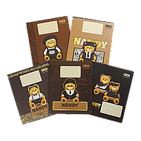 Зошит учнівський шкільний, BEAR, 24аркуша, клітинка, асорті, KIDS LINE