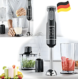 Блендер, занурювальний чоппер 3в1 SilverCrest SSMS 600 D3 600w чорний, фото 4