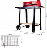 Вугільний гриль, портативний гриль Maltec Curron RedBend GM2000S емальована сталь, фото 2