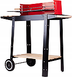 Вугільний гриль, портативний гриль Maltec Curron RedBend GM2000S емальована сталь, фото 3