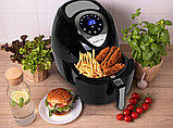 Аерофритюрниця, мультипіч MalTec AirFryer2500W 1400W з антипригарним покриттям, фото 4