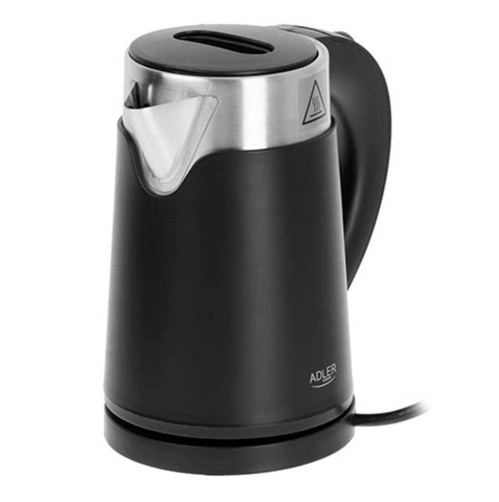 Електрочайник енергозберігаючий Adler AD 1372 чорний 0.6л, фото 1